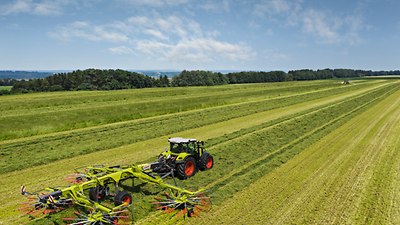 Schwader LINER AXION 800 Stage V ARION 400 Scheibenmähwerke DISCO